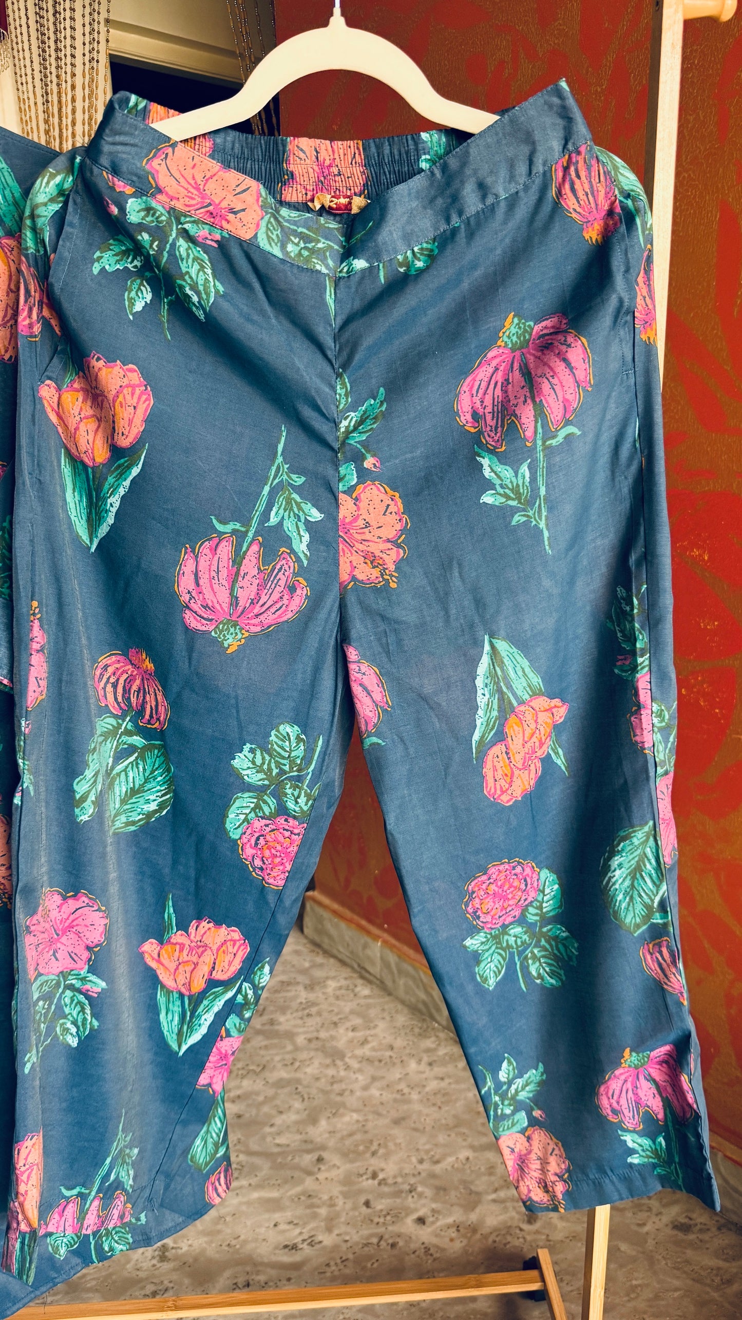 Floral Printed Blue Co-Ord Set